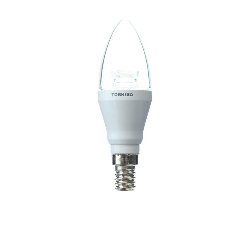 Ampoule led E14 6W forme flamme claire 2700K