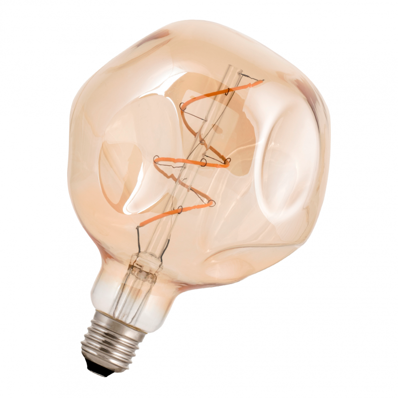 Ampoule Led déco 3W E27 2000K Forme globe or