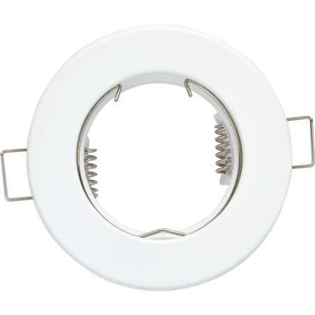Anneau encastré Rond Blanc "Sara" Acier 81mm