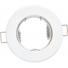 Anneau encastré Rond Blanc "Sara" Acier 81mm