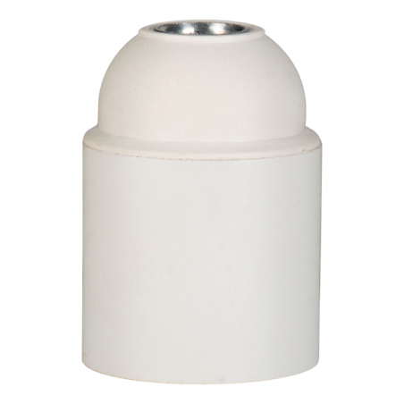 Douille E27 Thermoplastique M10 Blanc