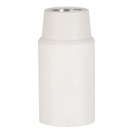 Douille E14 Thermoplastique Blanc