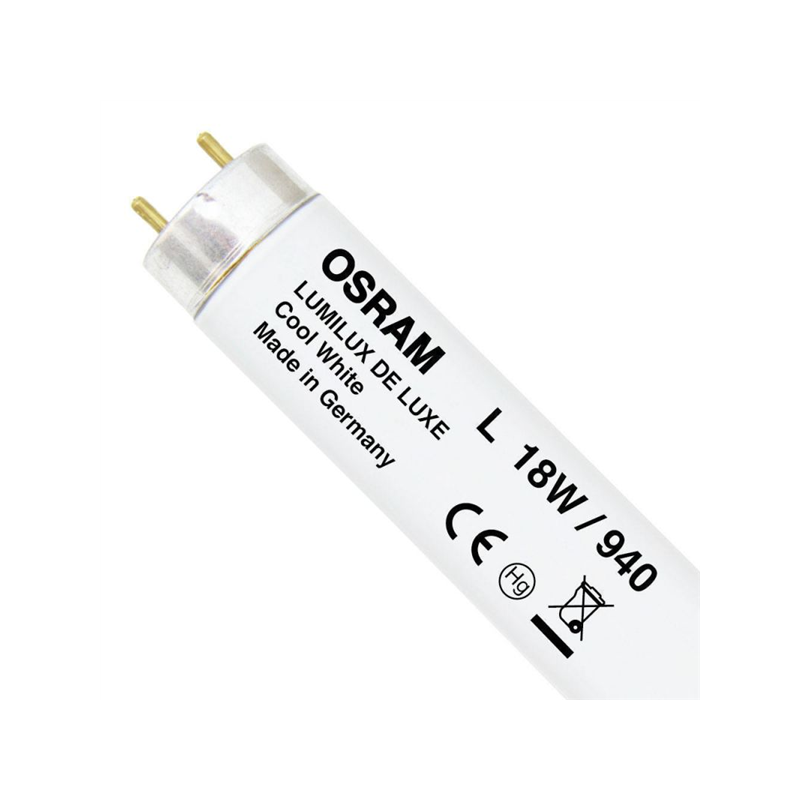 Tube fluorescent 18W 4000K 590mm Ø26mm