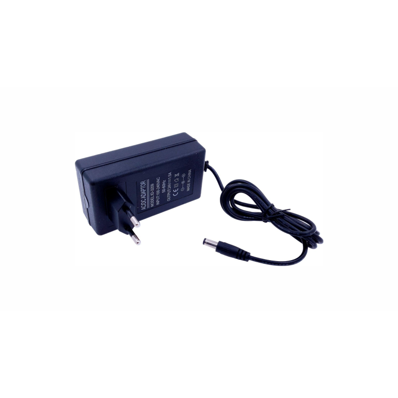 Transformateur 24V DC 36W 1.5A avec Prise