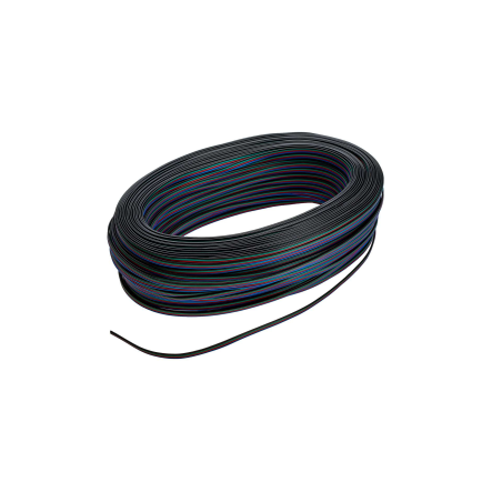 Câble plat pour ruban LED RGB 4 fils - Vendu au mètre