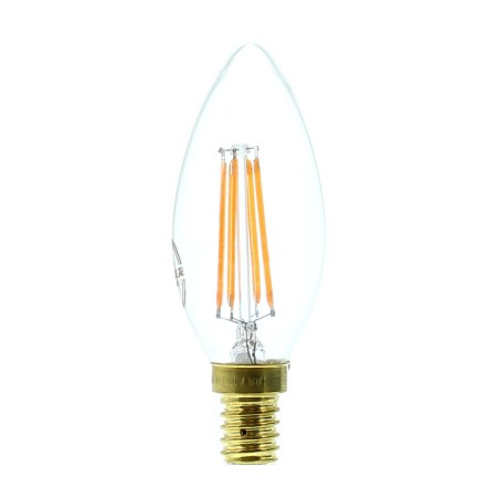 Ampoule Led 4W 2200K E14 Forme flamme claire - Segula Vintage Line