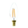 Ampoule Led 4W 2200K E14 Forme flamme claire - Segula Vintage Line